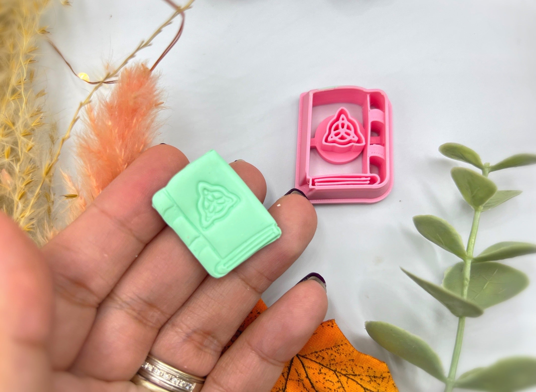 Spell book Ouija Crystal Ball Potion Skull Shape Mystical Boho Collection Polymer Clay Cutter • Fondant Cutter • Cookie Cutter