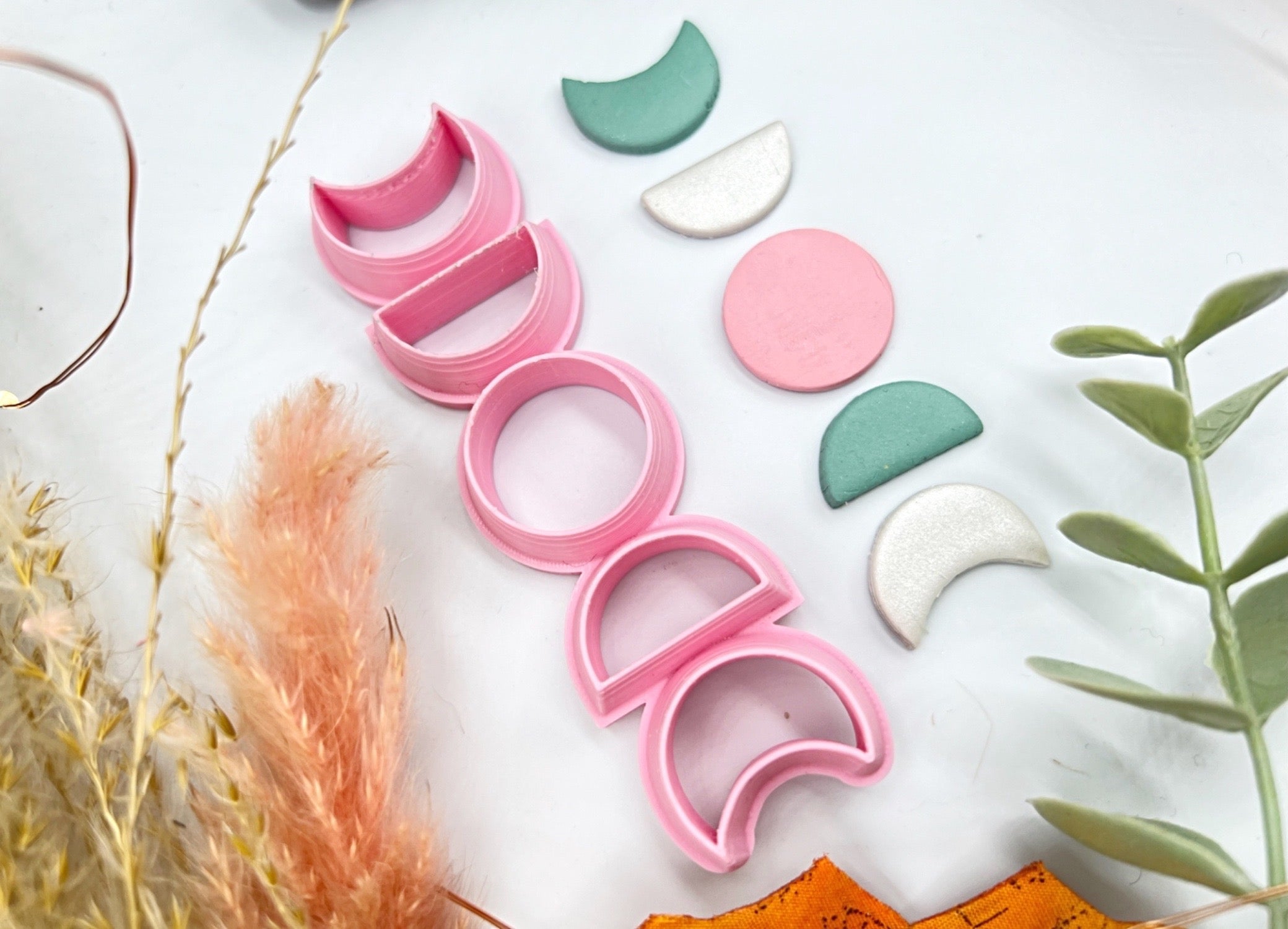 Moon Phase Shape Mystical Boho Collection Polymer Clay Cutter • Fondant Cutter • Cookie Cutter