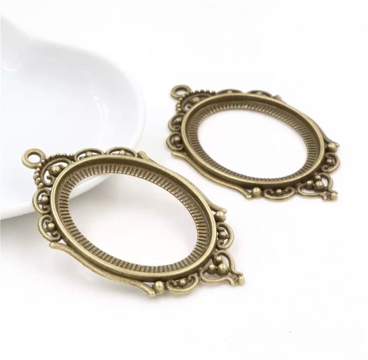 1pc, 30x40mm, Big Cabochon Settings - Choose your colour