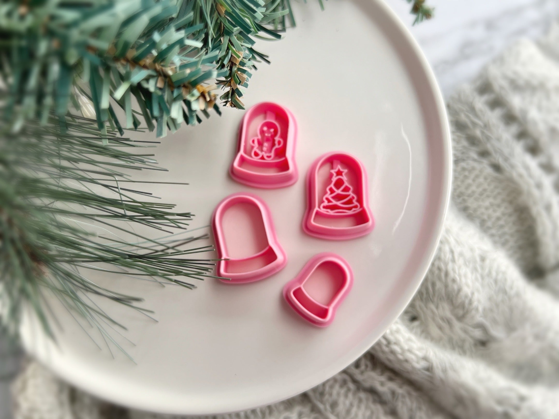Christmas Shape Collection Tall Snow Globe |Polymer Clay Cutter • Fondant Cutter • Cookie Cutter Active
