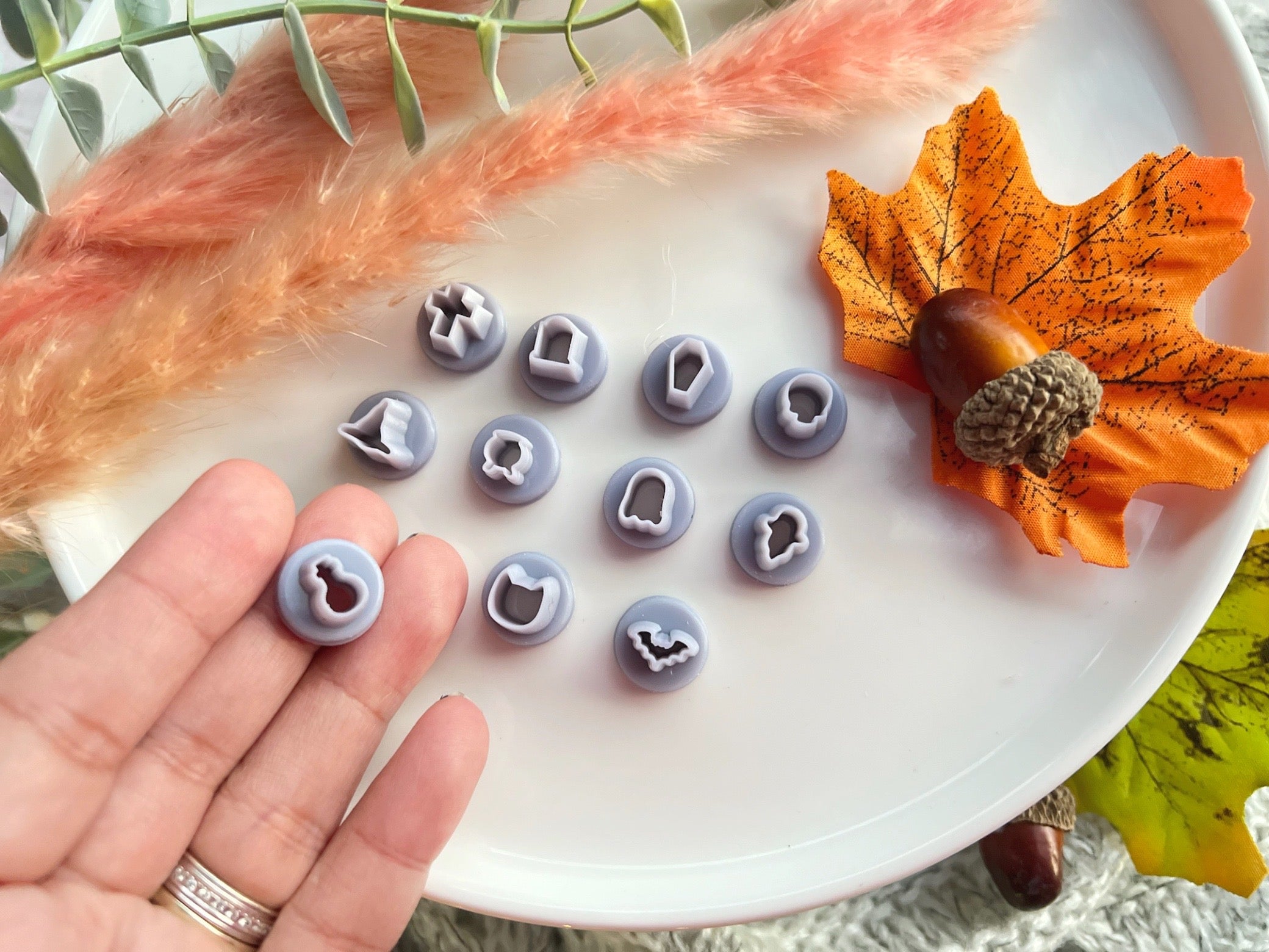 Fall Themed Micro / Mini Assorted Shaped Polymer Clay Cutter | Fondant Cutter | Cookie Cutter