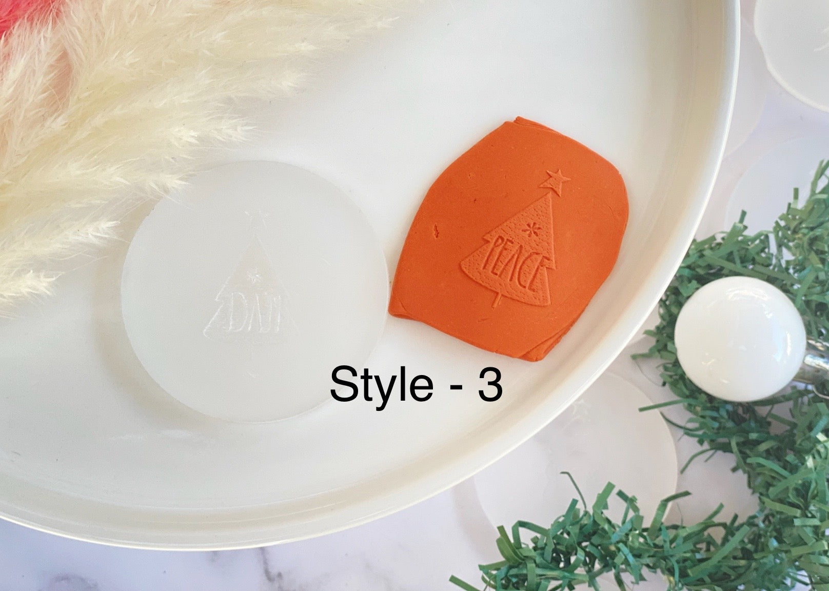 Christmas Themed Debossing Stamp  Style 1-7 | Fondant Debossing Stamp | Cookie Debossing Stamp | CHRISTMAS DEBOSSING STAMPS