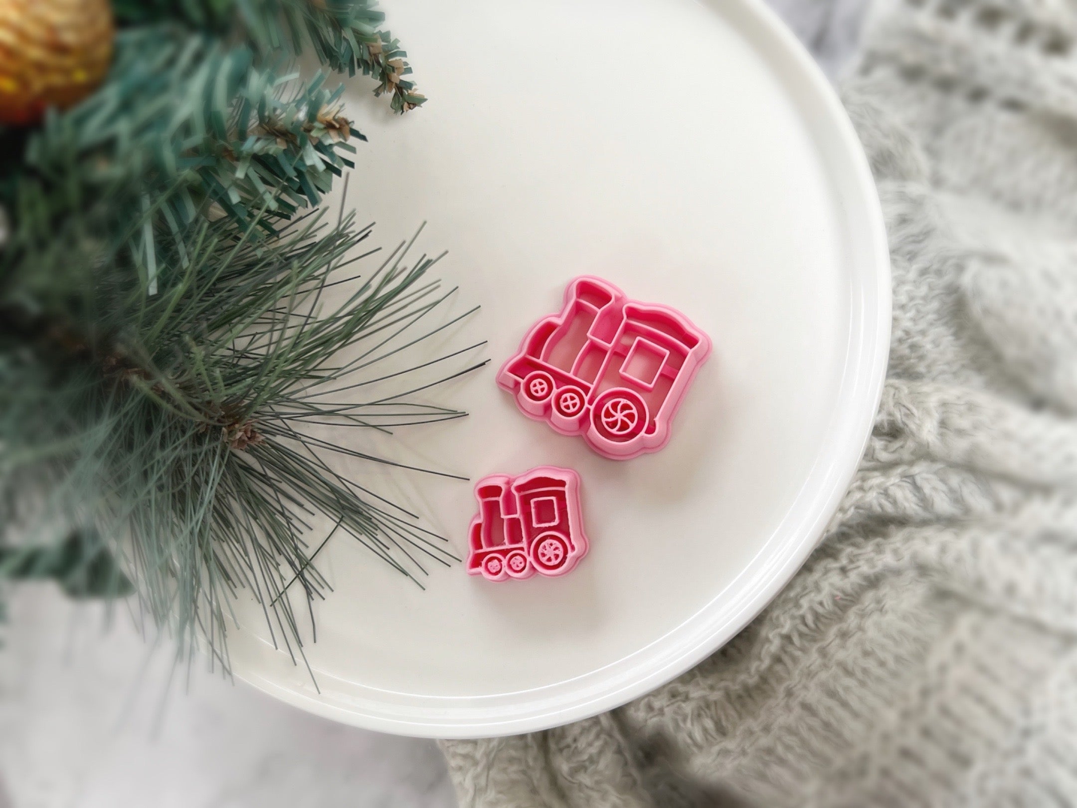 Christmas Shape Collection Train Polymer Clay Cutter • Fondant Cutter • Cookie Cutter