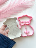 Woman Torso  Trinket Dish Cutter | Trinket Dish Clay Cutter | Coaster Polymer Clay Cutter