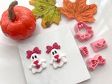 Ghost w/ Bow Halloween Cutter Collection Polymer Clay  Cutter • Fondant Cutter • Cookie Cutter
