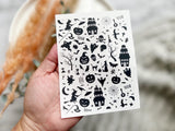 Halloween Themed Water Transfer | Magic Transfer | Water Soluble Image Transfer for Polymer Clay
