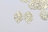 2pcs/4pcs, 22x30mm, Zinc Alloy Leaf Charm / Pendant in Gold