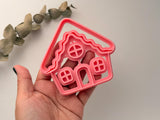 Big Gingerbread House Coaster Trinket Cutter, Christmas Polymer Clay Cutter, Coaster & Trinket Dish Cutter, Christmas Ornament Cutter