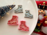 Ice Skate Polymer Clay Cutter, PLA 3D Printed Craft Tool (Multiple Sizes)