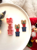 Christmas Gift Polymer Clay Cutter, PLA 3D Printed Earring Charm Mold
