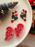 Christmas Candy Cane Clay Cutter, Polymer Clay Earring Maker, PLA 3D Printed Tool