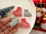 Ice Skate Polymer Clay Cutter, PLA 3D Printed Craft Tool (Multiple Sizes)
