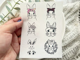 Easter Themed Easter Bunny  Water Transfer | Magic Transfer | Water Soluble Image Transfer for Polymer Clay