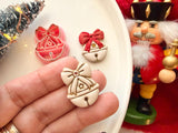 Christmas Bell Polymer Clay Cutter, PLA 3D Printed Craft Tool (Multiple Sizes)