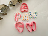 Bubble Letter Alphabet Shaped Polymer Clay Cutter • Clay Cutter • Cookie Cutter • CS-M (Copy)