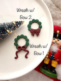 Christmas Wreath Polymer Clay Cutter, PLA 3D Printed Earring Mold (Multiple Sizes)