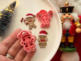 Christmas Gingerbread Boy & Girl Clay Cutter, Polymer Clay Earring Maker (PLA)