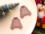 Ugly Christmas Sweater Polymer Clay Cutter, PLA 3D Printed Earring Mold