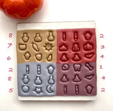 Bookshelf Filler Halloween Micro Cutter Collection Polymer Clay  Cutter • Fondant Cutter • Cookie Cutter