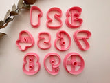 Bubble Number Clay Cutter, Number Polymer Clay Cutter, 0-9 Number Cutters, Birthday Age Clay Cutter, Fondant Cutter