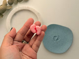Baby Footprints Polymer Clay Stamp, Baby Boy Girl Clay Stamp, Newborn Feet Embossing Stamp, Baby Shower Clay Tool