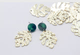 2pcs/4pcs, 22x30mm, Zinc Alloy Leaf Charm / Pendant in Gold