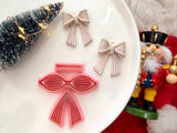 Christmas Bow Polymer Clay Cutter, PLA 3D Printed, Festive Earring Making Tool