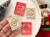 Mr & Mrs Santa Polymer Clay Cutter, Christmas Imprint Tool (PLA)