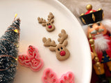 Christmas Reindeer Clay Cutter, Polymer Clay Earring Maker, Holiday Craft Tool