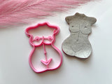 Woman Torso  Trinket Dish Cutter | Trinket Dish Clay Cutter | Coaster Polymer Clay Cutter