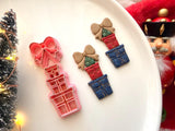 Christmas Gift Polymer Clay Cutter, PLA 3D Printed Earring Charm Mold