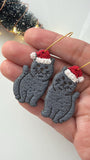 Christmas Cat Polymer Clay Cutter Set, PLA 3D Printed Craft Tool (1 Pair)