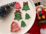 Christmas Tree Polymer Clay Cutter, PLA 3D Printed Earring Mold (Multiple Sizes)