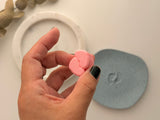 Baby Footprints Polymer Clay Stamp, Baby Boy Girl Clay Stamp, Newborn Feet Embossing Stamp, Baby Shower Clay Tool