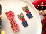 Christmas Gift Polymer Clay Cutter, PLA 3D Printed Earring Charm Mold