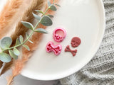 Skull Poison shape Halloween Cutter Collection Polymer Clay  Cutter • Fondant Cutter • Cookie Cutter