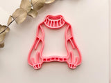 Big Sweater Coaster Trinket Cutter, Sweater Polymer Clay Cutter, Coaster / Trinket Dish Cutter, Christmas Ornament Cutter, Cookie & Fondant