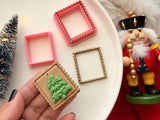 Christmas Stamp Frame Clay Cutter, Polymer Clay Imprint Tool (Multiple Sizes)