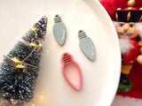 Christmas Light Bulb Clay Cutter, PLA Polymer Clay Earring Charm Maker