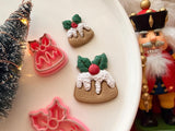 Christmas Fruit Cake Clay Cutter, Polymer Clay Earring Maker (PLA)