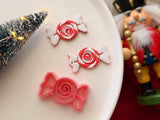 Christmas Lolly Clay Cutter, Polymer Clay Earring Charm Maker (PLA)