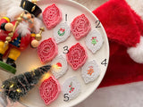 Christmas Polymer Clay Cutters, PLA Frame Earring Molds, Holiday Fondant Tools