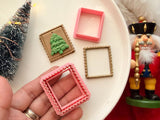 Christmas Stamp Frame Clay Cutter, Polymer Clay Imprint Tool (Multiple Sizes)