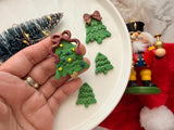 Christmas Tree Polymer Clay Cutter, PLA 3D Printed Earring Mold (Multiple Sizes)