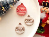 Christmas Bauble Clay Cutter, Polymer Clay Ornament Maker (PLA)