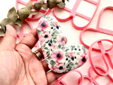 90mm, Bubble Letter Alphabet Shaped Polymer Clay Cutter • Clay Cutter • Cookie Cutter