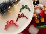 Christmas Bow Polymer Clay Cutter, PLA 3D Printed Craft Tool (11mm Thickness)