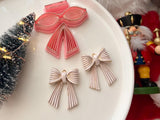 Christmas Bow Polymer Clay Cutter, PLA 3D Printed, Festive Earring Making Tool