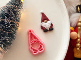 Christmas Gnome Polymer Clay Cutter, PLA 3D Printed, Festive Earring Charm Maker