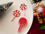 Christmas Lolly Clay Cutter, Polymer Clay Earring & Charm Maker (PLA)